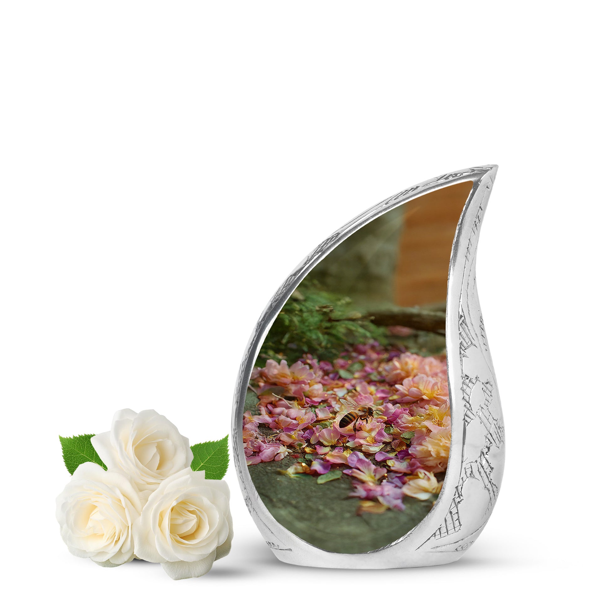 Lustrous Bee Cremation Urns for Human Ashes - Gold 10-inch - Karyliz