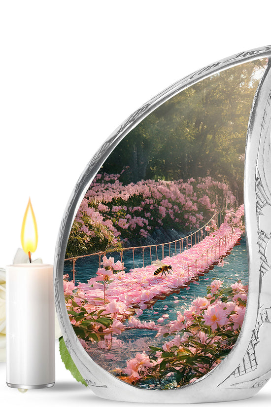 Distinguished Gold Bee Cremation Urn for Ashes - 10-inch, 200 cu in - Karyliz