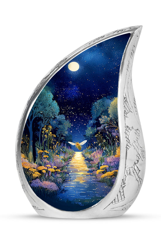 Harmonious Bee Cremation Urns for Human Ashes - Blue 10-inch - Karyliz