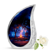 Black Venerable Campfire Cremation Urns for Human Ashes - 10-inch, 200 cu in - Karyliz