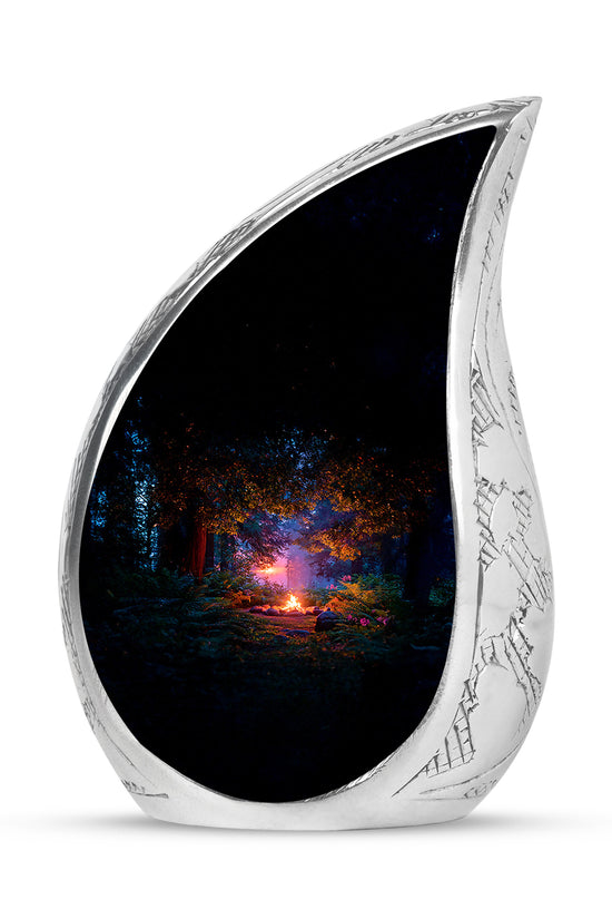 Black Campfire Cremation Urns - Imperial Blessing 10-inch, 200 cu in - Karyliz