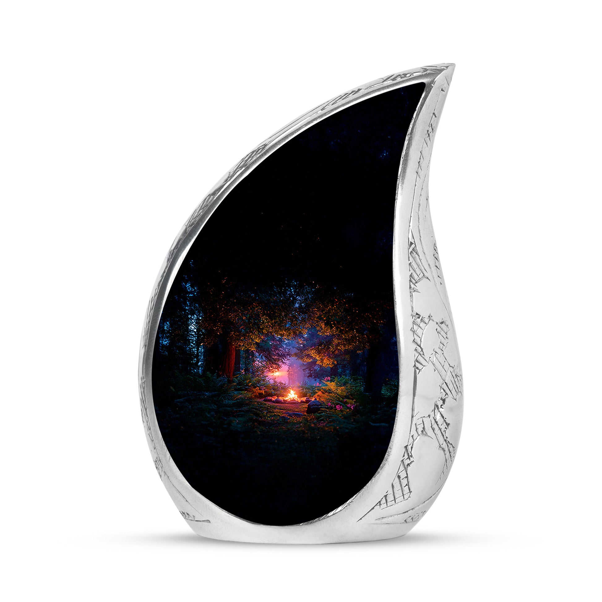 Black Campfire Cremation Urns - Imperial Blessing 10-inch, 200 cu in - Karyliz