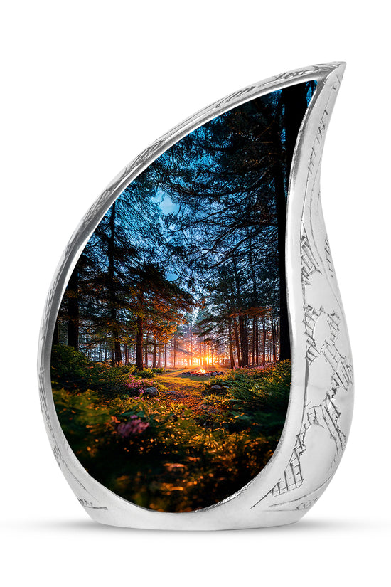 Black Campfire Cremation Urns - Honored Promise 10-inch, 200 cu in - Karyliz
