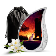 Cat Memorial Urn - Sunset Pet Memorial Urn For Ashes