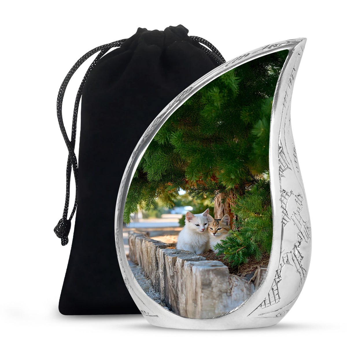Cat Funeral Urn - Couple Cremation Urn For Pet Ashes