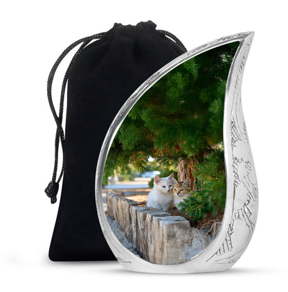 Cat Funeral Urn - Couple Cremation Urn For Pet Ashes