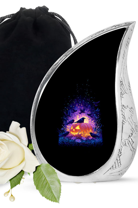 Raven Bird Memorial Urn - Fantasy Halloween Urn For Adult Ashes