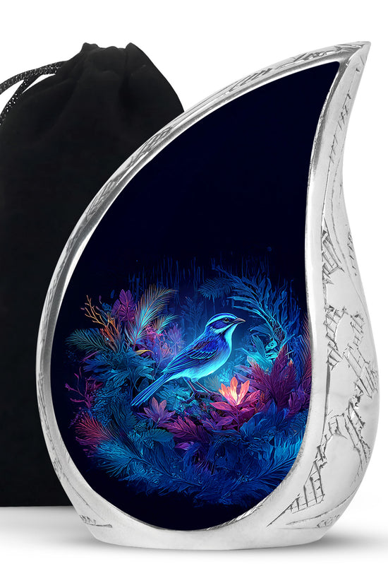 Sparrow Themed Memorial Urn - Cremation Ashes Urn for Father & Mother