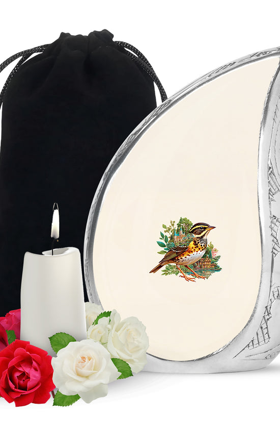 Nature Village Bird Urn - Artistic Funeral Urn for Dad & Mom