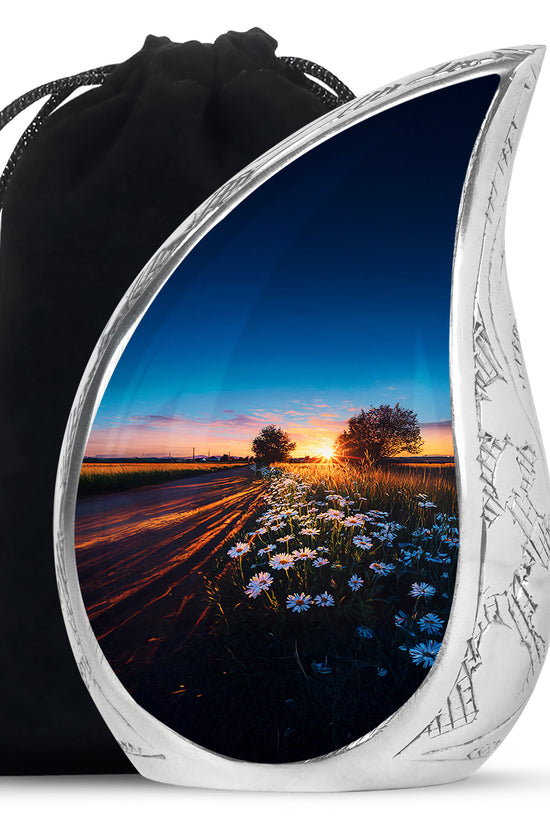 Scenic Daisy Memorial Urn - Sunset Memorial Urn For Human Ashes