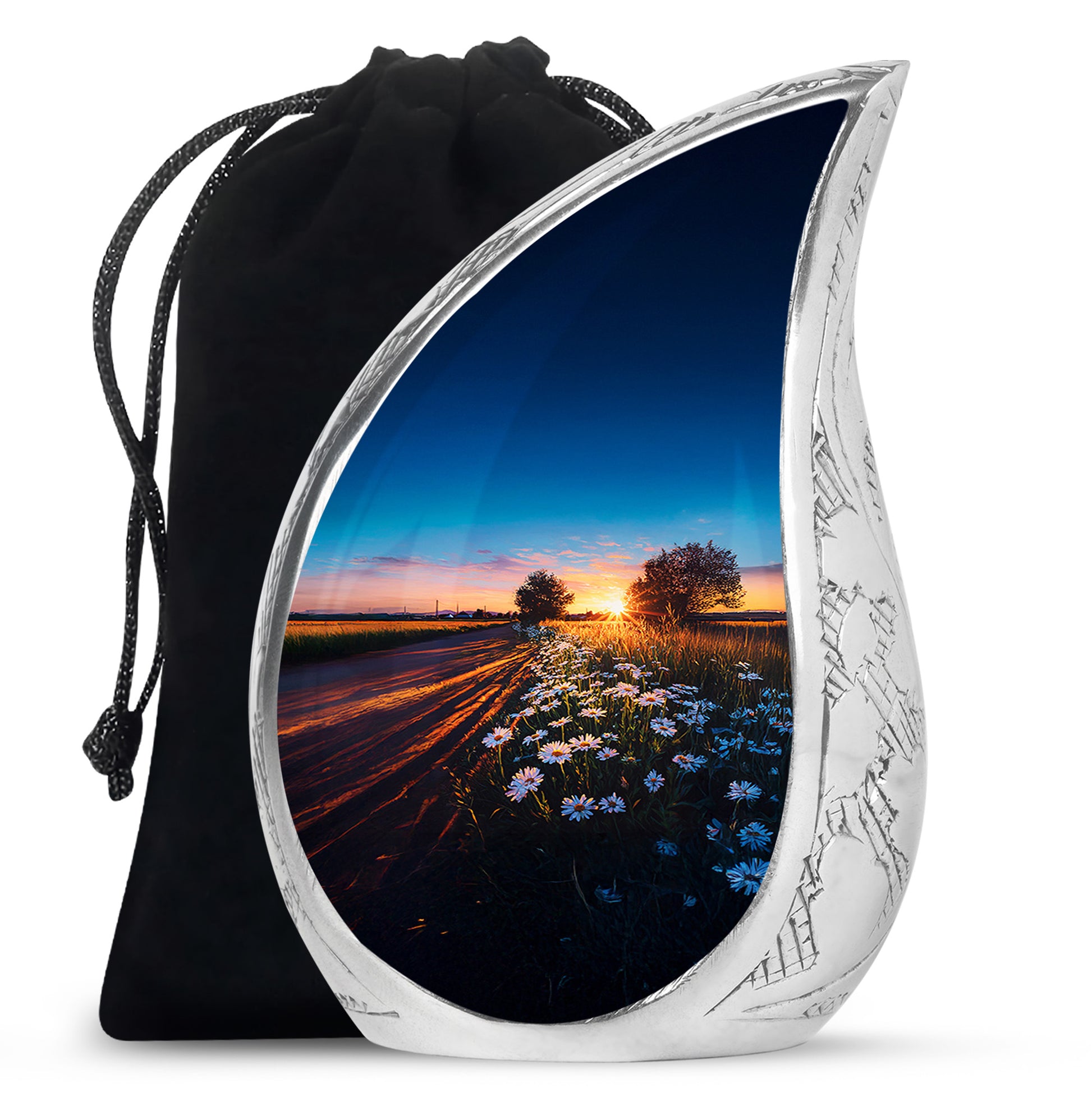 Scenic Daisy Memorial Urn - Sunset Memorial Urn For Human Ashes