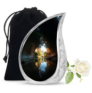 Fishing Cremation Urn For Ashes - Aluminium Memorial Urn For Adult