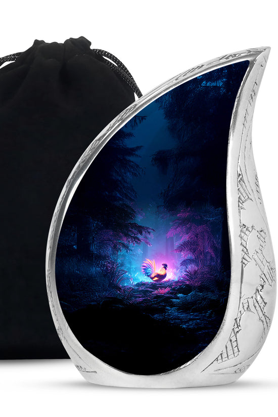Glowing Hen Funeral Urn - Elegant Memorial Urn For Burial