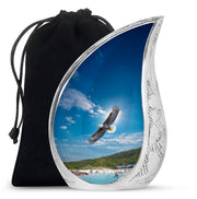 Eagle Theme Funeral Urn - Large Cremation Urn For Adult Ashes