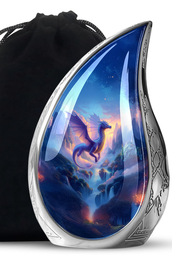 Artistic Dragon Funeral Urn - Unique Fantasy Cremation Urn For Adult Ashes