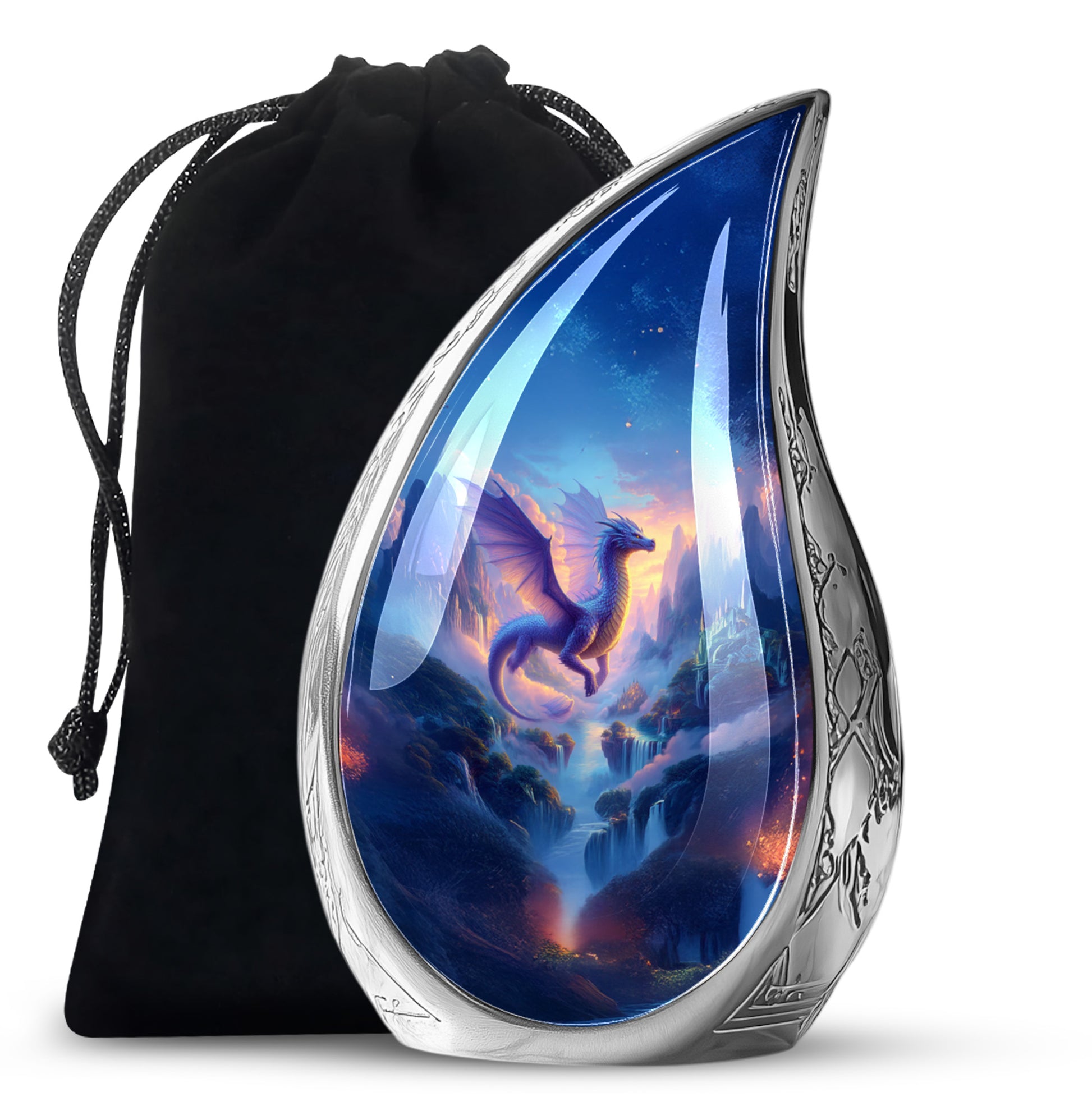 Artistic Dragon Funeral Urn - Unique Fantasy Cremation Urn For Adult Ashes