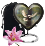 Dove Bird Funeral Urn - Large Memorial Urn For Male & Female