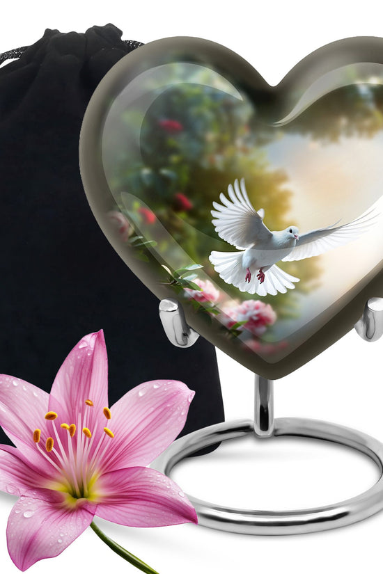 Dove Bird Memorial Urn For Ashes Beautiful Cremation Urn For Burial