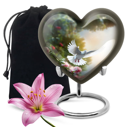Dove Bird Memorial Urn For Ashes Beautiful Cremation Urn For Burial