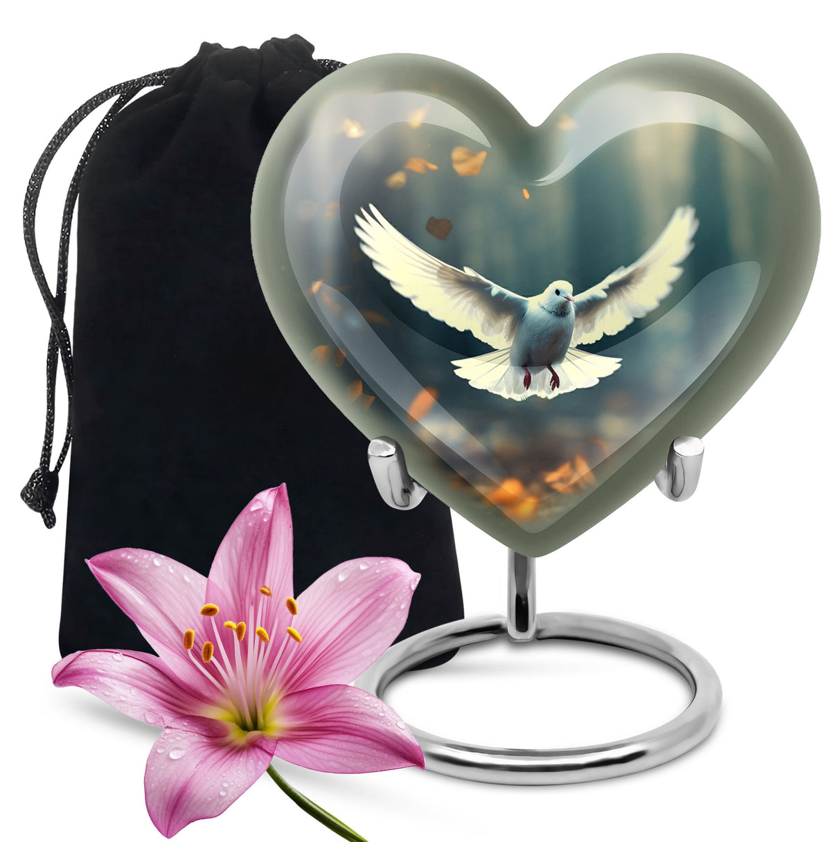 Dove Bird Urns For Ashes - Large Cremation Urn For Loved ones