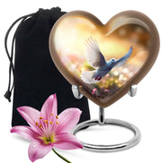 Spiritual Dove Memorial Urn - Beautiful Nature Funeral Urn For Ashes