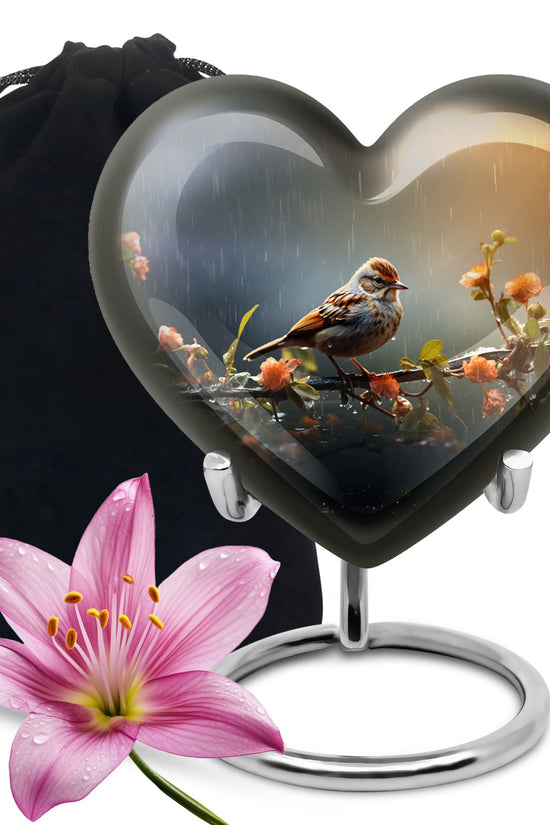 Sparrow Memorial Urn - Beautiful Cremation Urn For Loved Ones