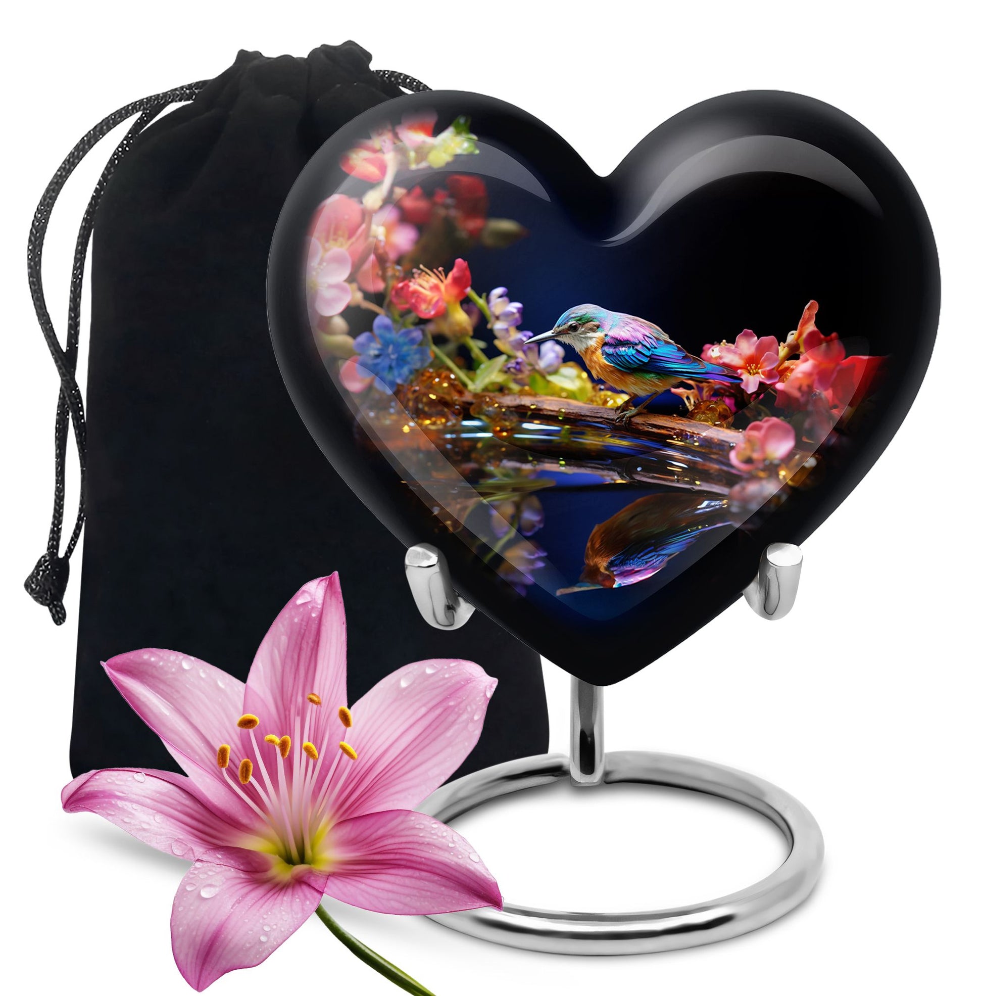Sparrow Cremation Urn - Aluminium Memorial Urn For Male & Female