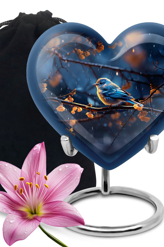 Sparrow Funeral Urn For Ashes - Aluminium Memorial Urn For Ashes