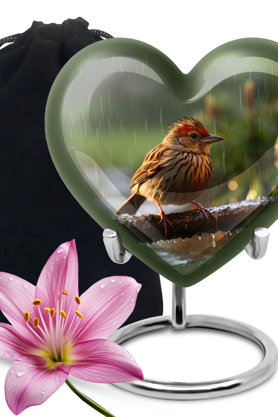 Sparrow Cremation Urn For Ashes -Nature Funeral Urn For Adult Ashes
