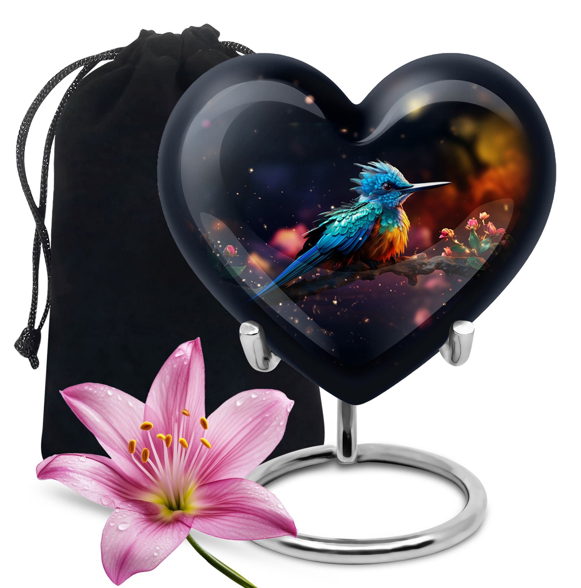 Sparrow Cremation Urn - Bird Theme Funeral Urn For Ashes