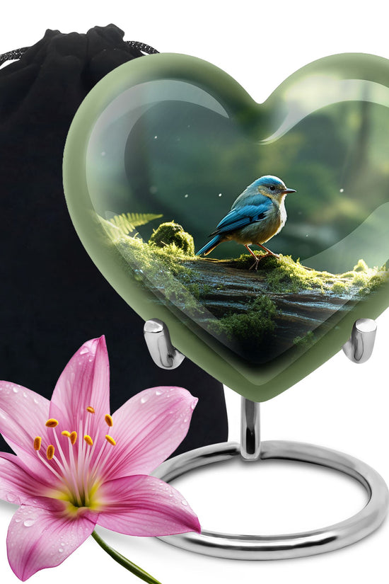 Sparrow Funeral Urn For Ashes - Aluminium Funeral Urn For Loved Ones