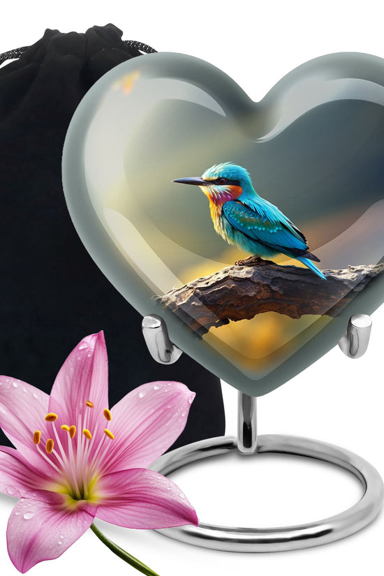 Sparrow Theme Cremation Urn - Large Funeral Urn For Male