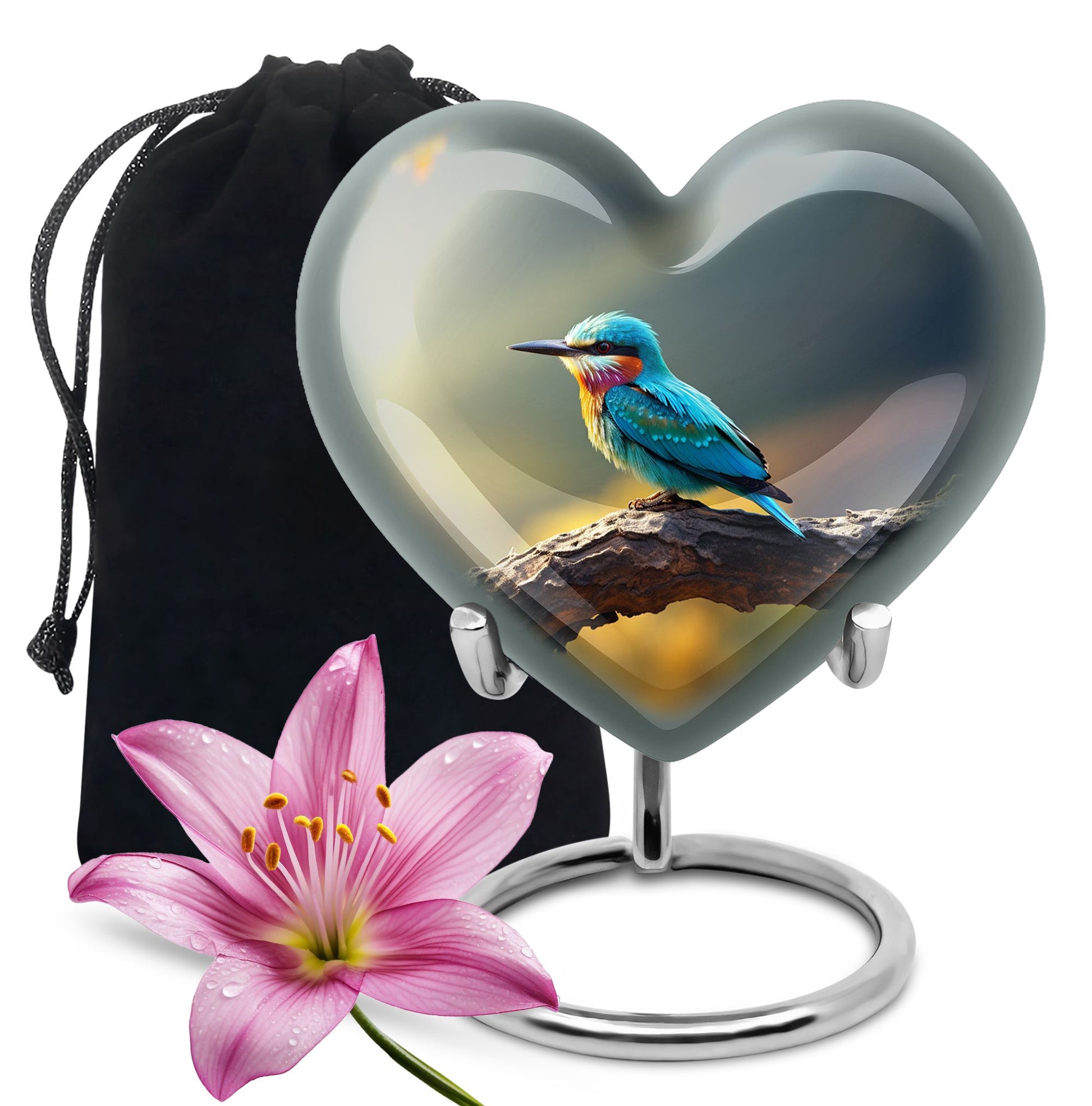 Sparrow Theme Cremation Urn - Large Funeral Urn For Male
