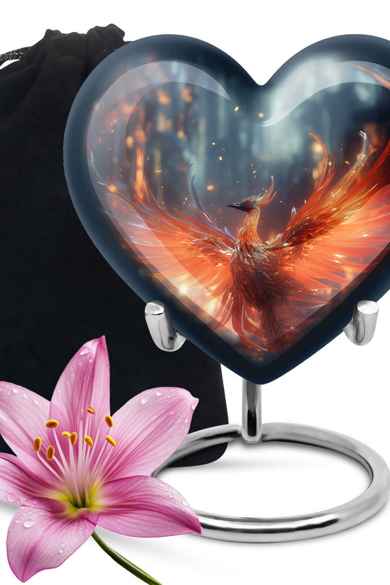 Phoenix Theme Cremation Urn - Large Urns For Human Ashes