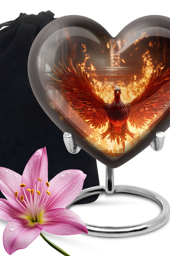 Phoenix Memorial Urn - Large Funeral Urn For Adult Ashes