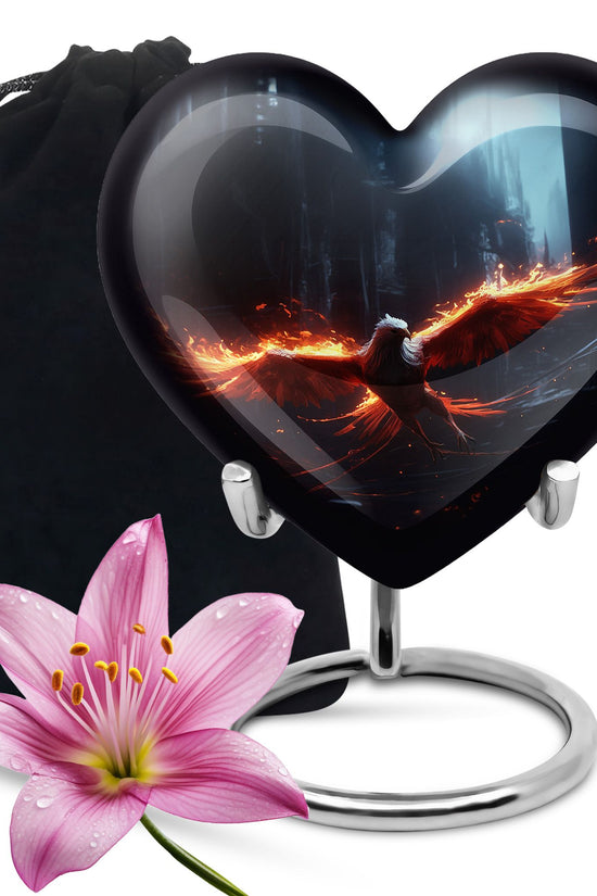 Phoenix Memorial Urn For Ashes - Cremation Urn For Male & Female