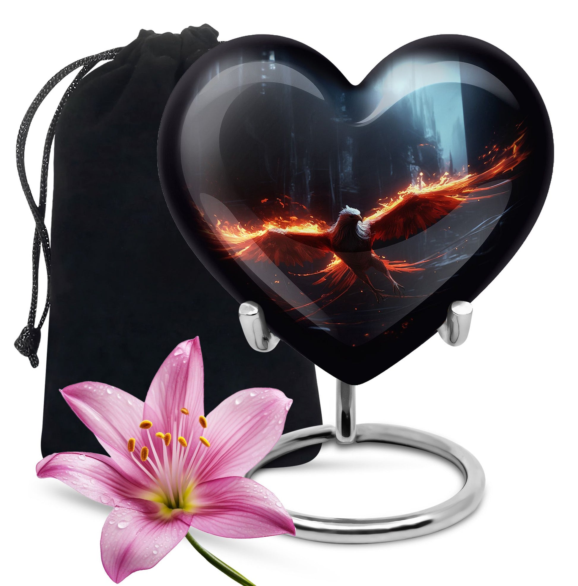 Phoenix Memorial Urn For Ashes - Cremation Urn For Male & Female