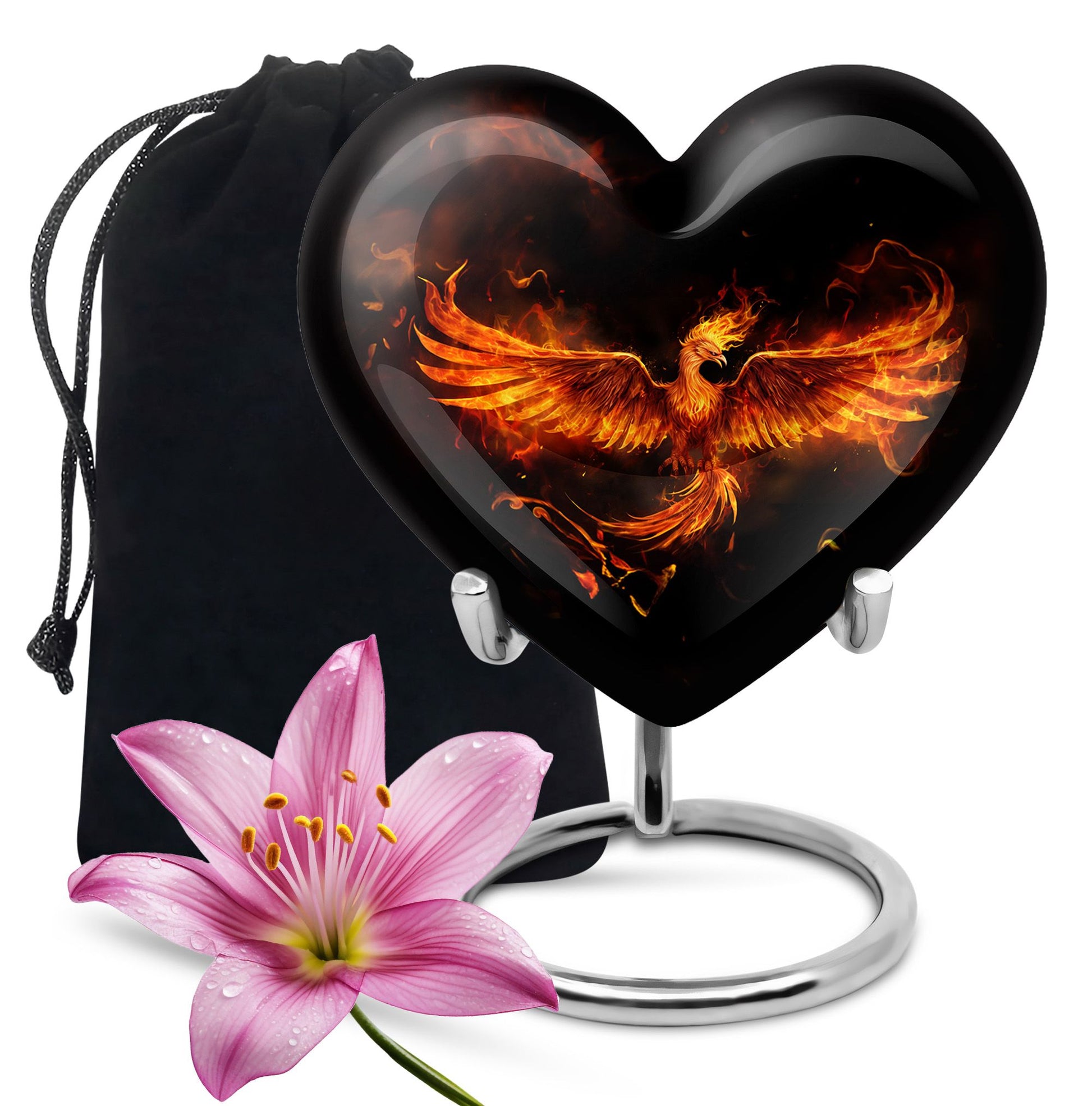 Phoenix Fire Memorial Urn - Spritual Cremation Urn For Loved Ones