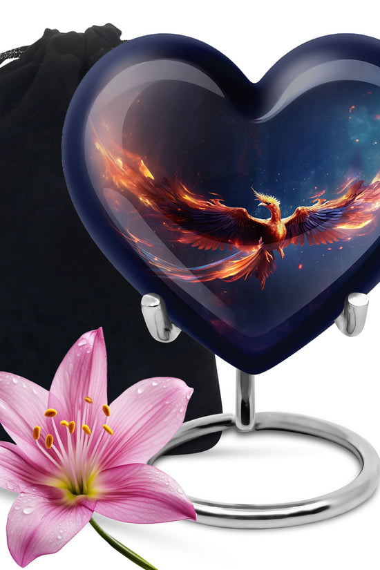 Fire Wing Phoenix Funeral Urn - Artistic Cremation Urn for Ashes