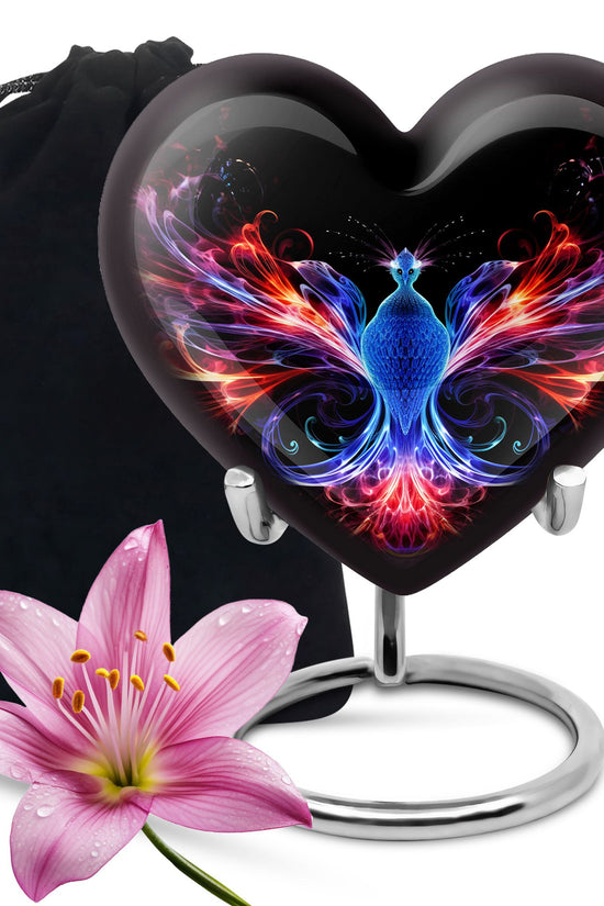 Fire Wing Phoenix Funeral Urn - Spiritual Cremation Urn for Ashes