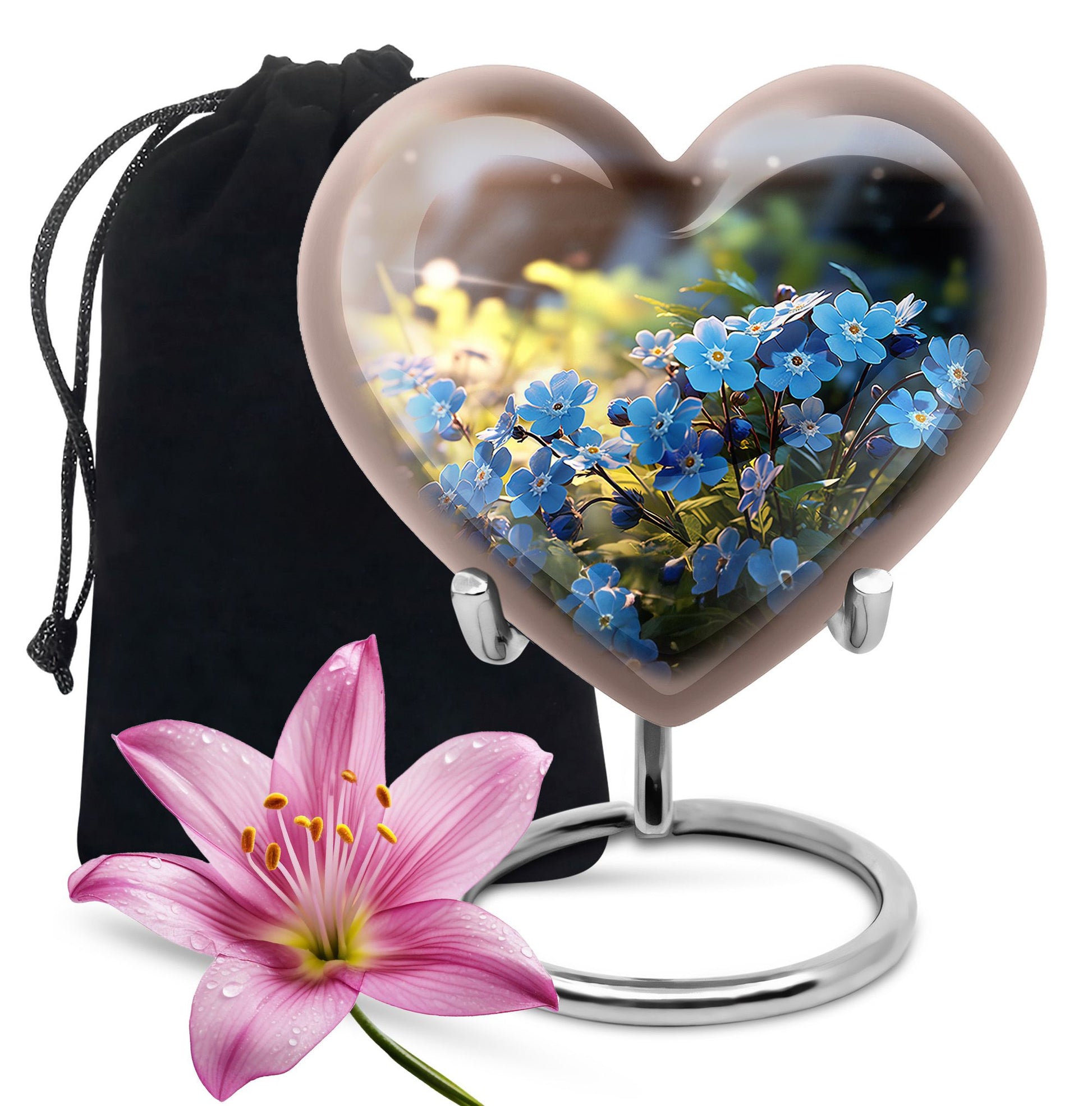 Scorpion Grass Cremation Urn - Stylish Funeral Urn For Female Ashes