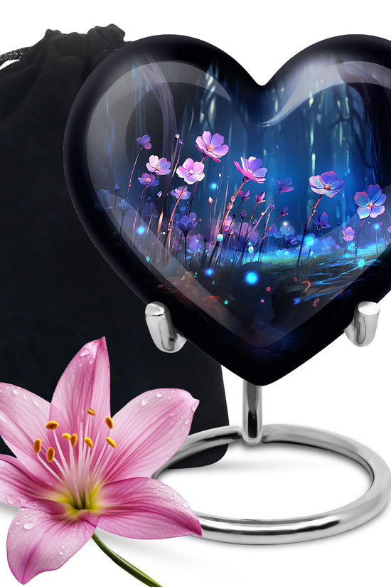 Scorpion Grass Memorial Urn - Elegant Cremation Urn For Ashes