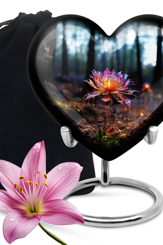 Mystic Floral Cremation Urn - Elegant Memorial Urn For Ashes