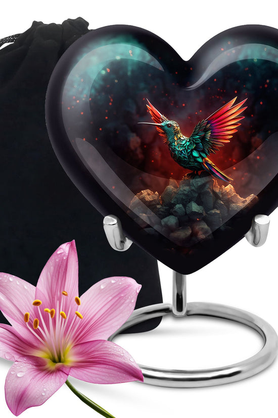 Hummingbird Cremation Urn - Artistic Memorial Urn For Male & Female