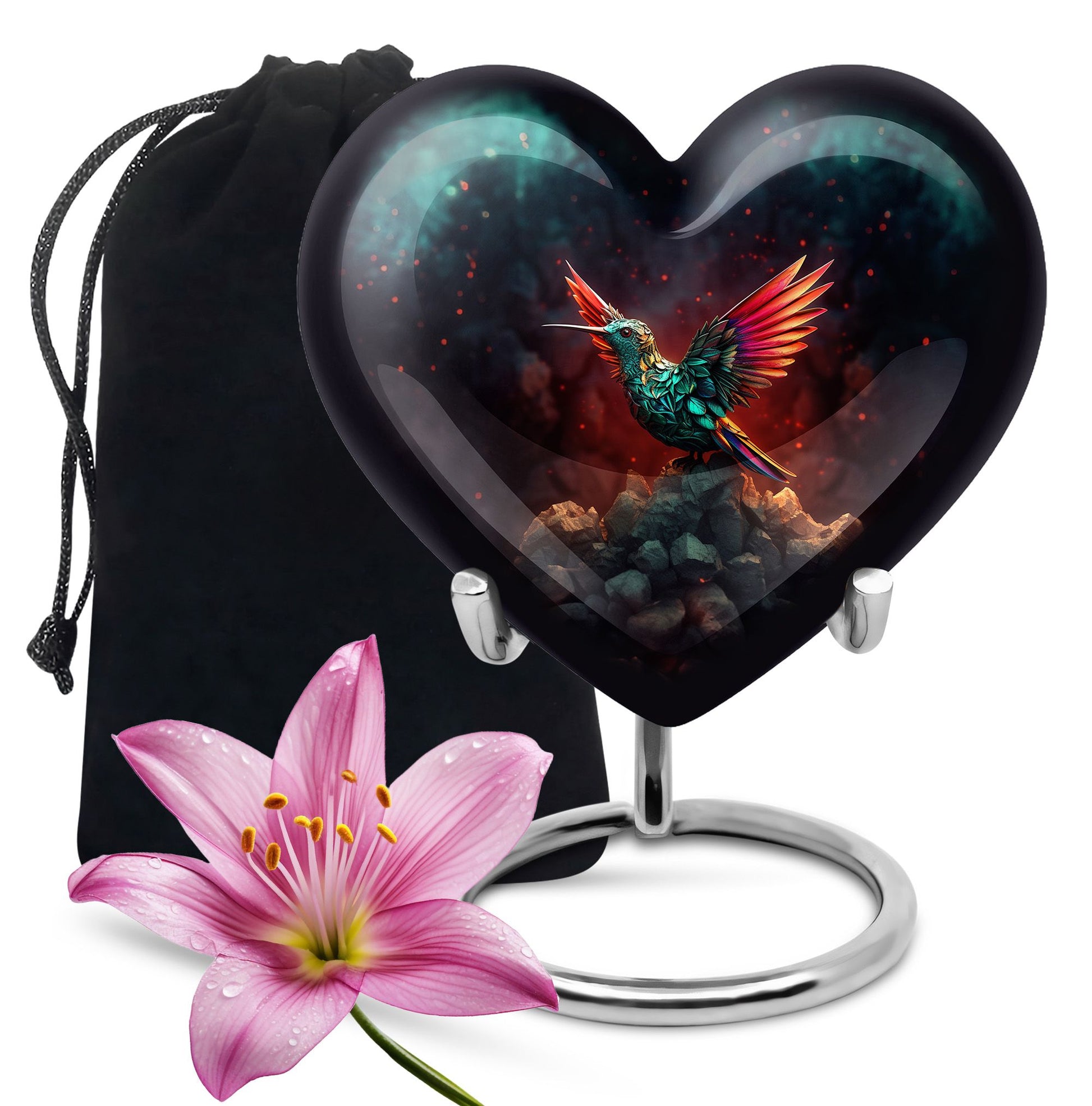Hummingbird Cremation Urn - Artistic Memorial Urn For Male & Female