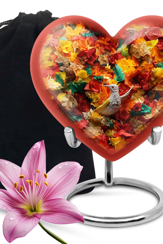 Classic Hummingbird Funeral Urn - Artistic Cremation Urn For Adult Ashes