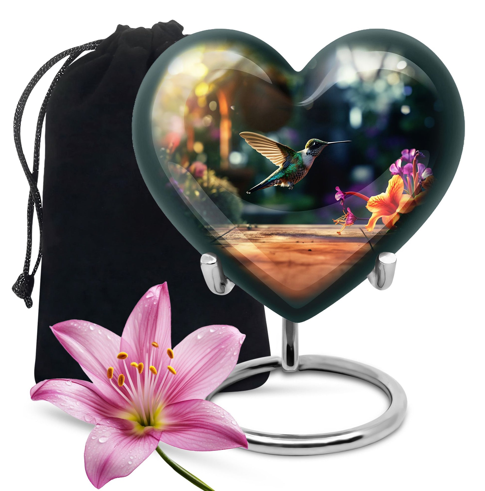 Hummingbird Funeral Urn - Large Memorial Urn For Male & Female