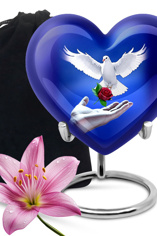 Dove Bird Memorial Urn - Peaceful Cremation Urn For Adult Ashes