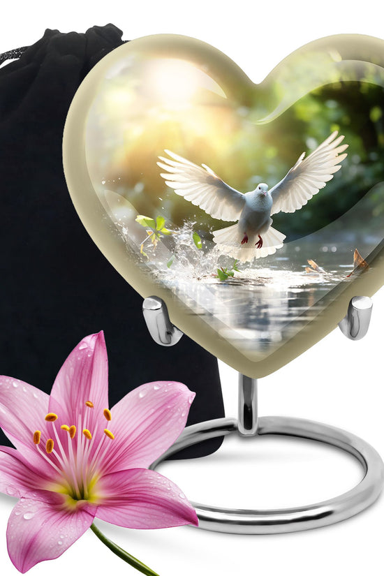 Dove Bird Memorial Urn For Ashes - Cremation Urns For Human Ashes Adult