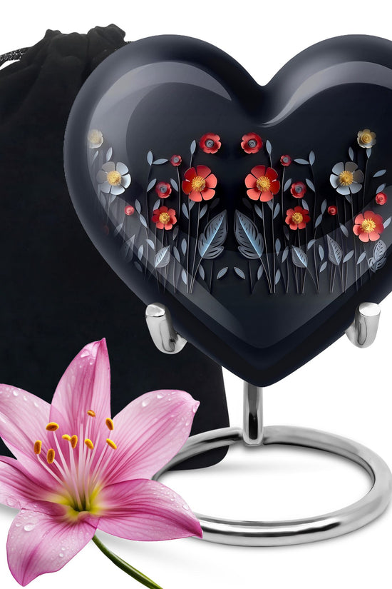 Origami Paper Flower Theme - Artistic Memorial Urn For Human Ashes